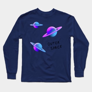 Trippy Saturn Long Sleeve T-Shirt